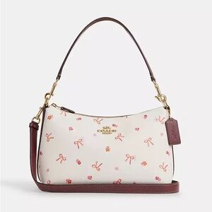 Clara Shoulder Bag With Bow Print Coach